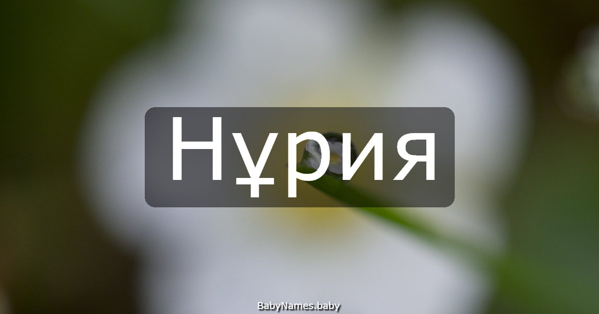 Нұрия