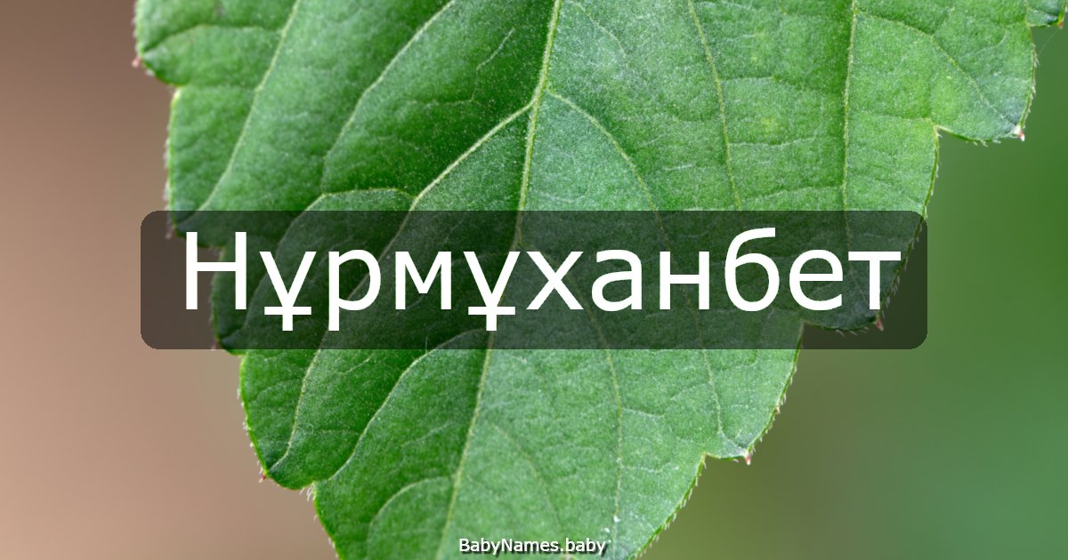 Нұрмұханбет