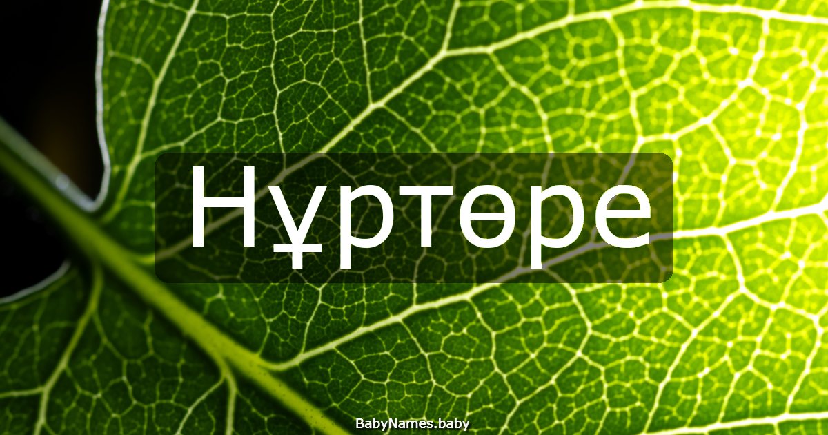 Нұртөре