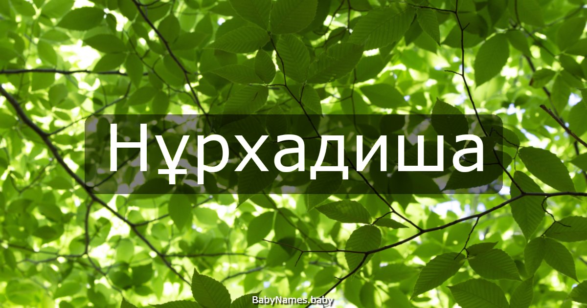 Нұрхадиша