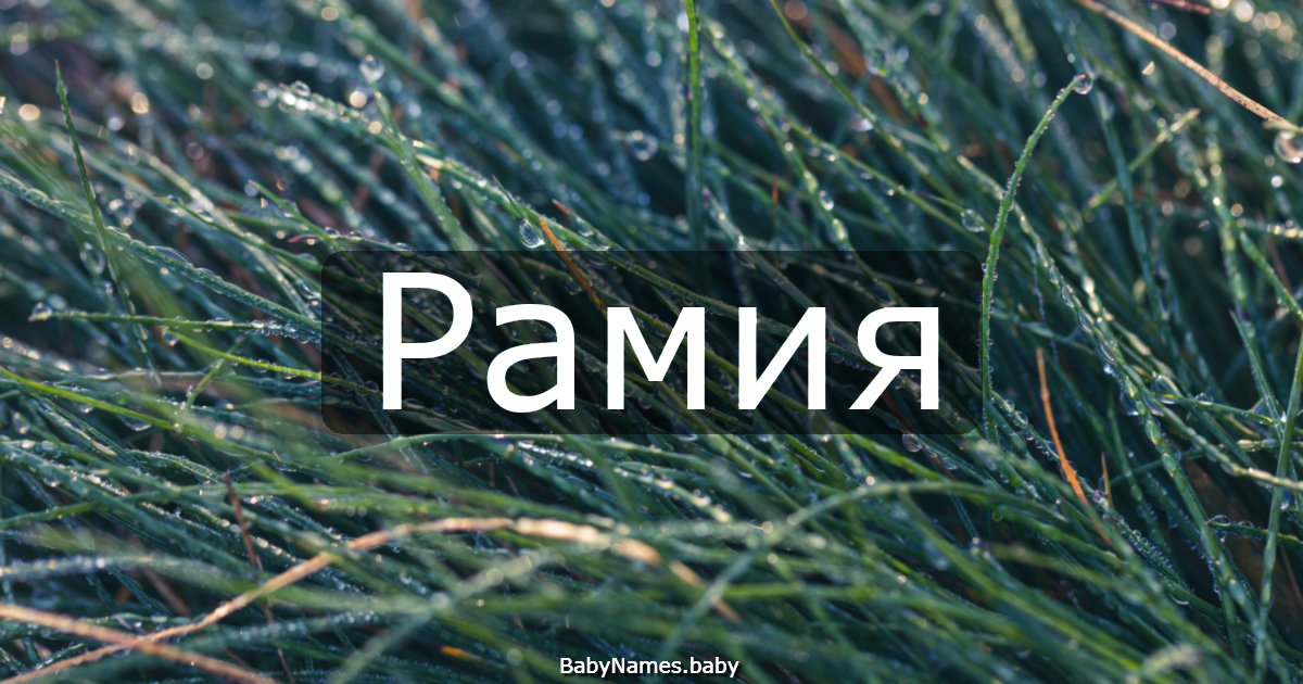 Рамия