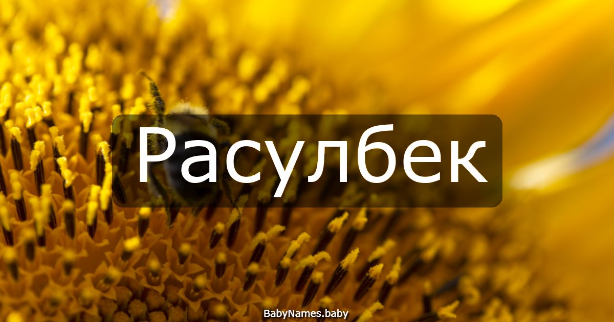 Расулбек