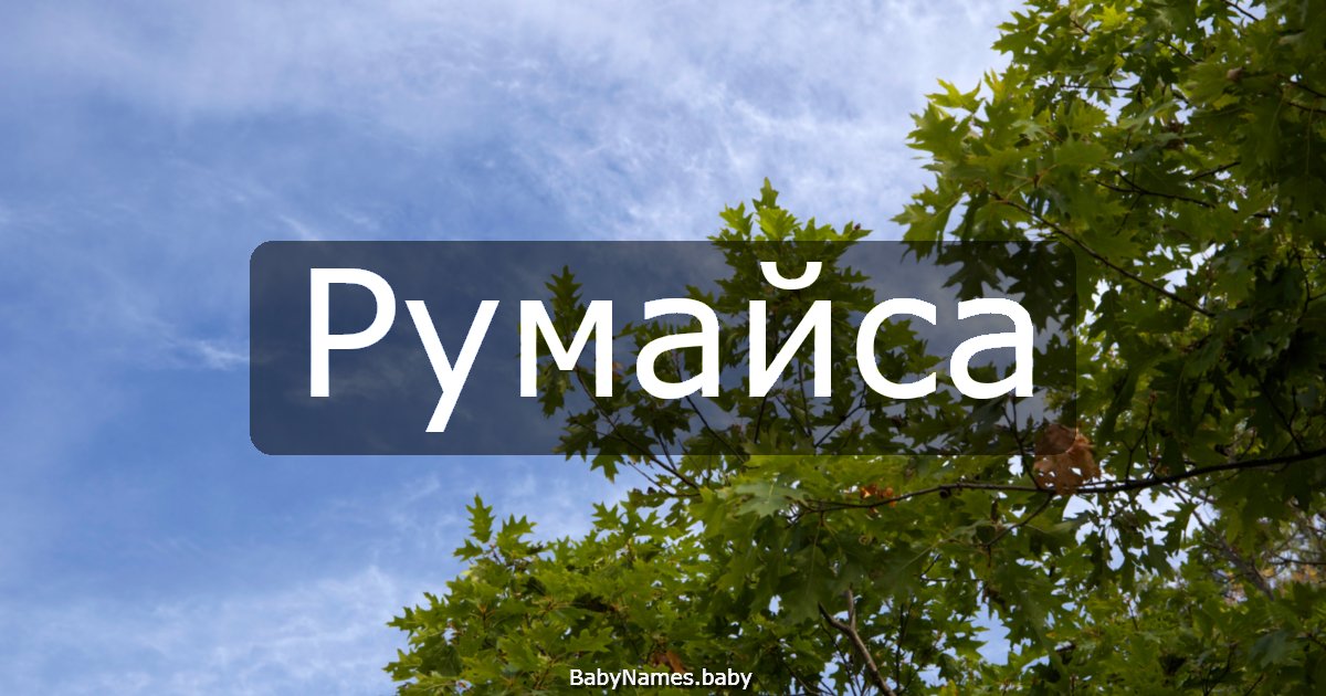 Румайса