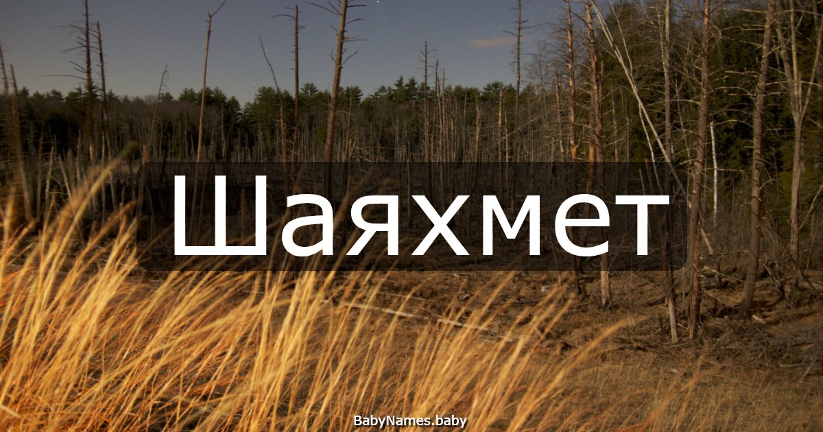 Шаяхмет