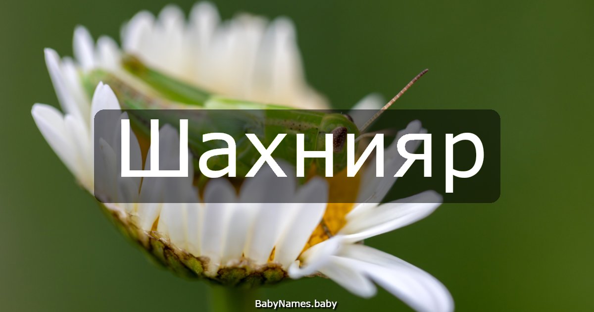 Шахнияр