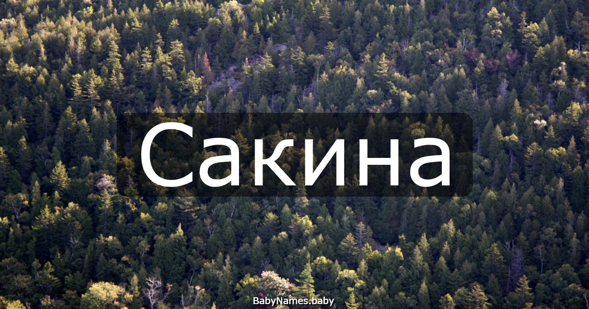 Сакина