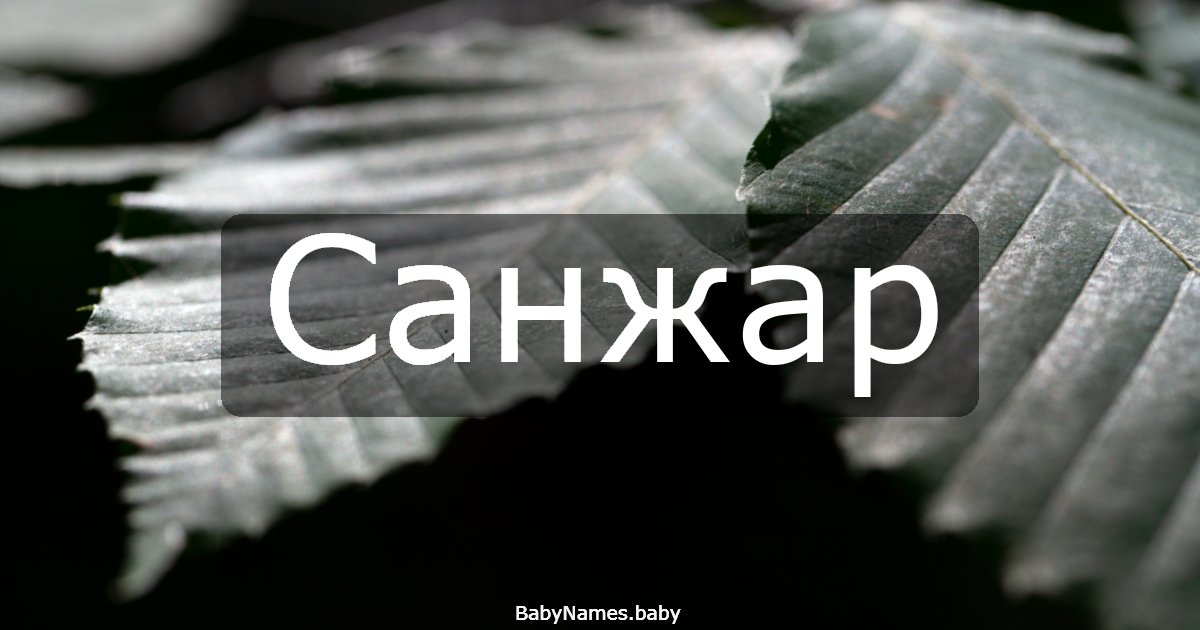 Санжар