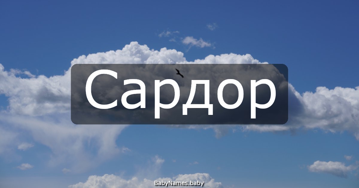 Сардор