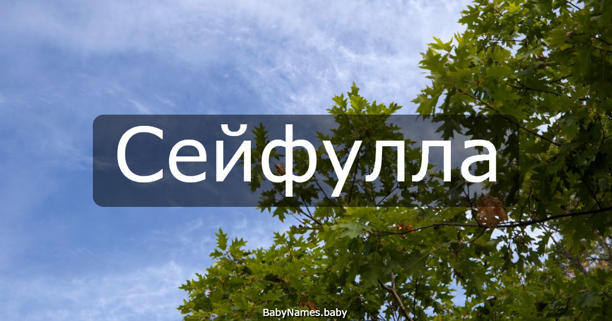 Сейфулла