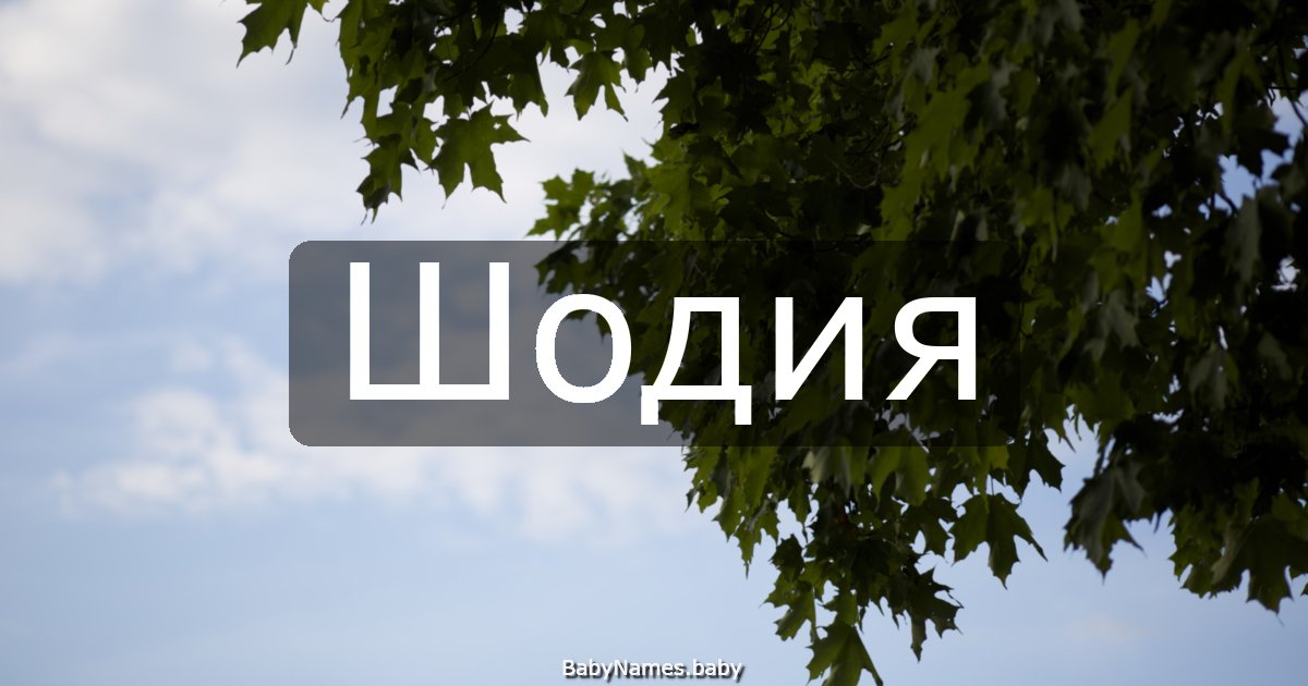 Шодия