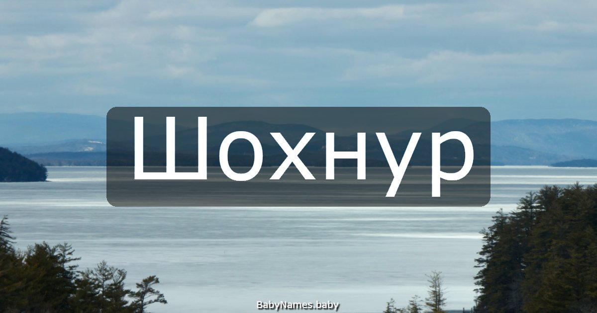 Шохнур