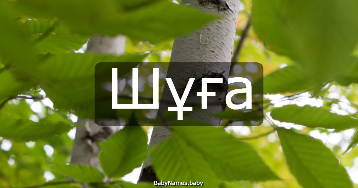 Шұға