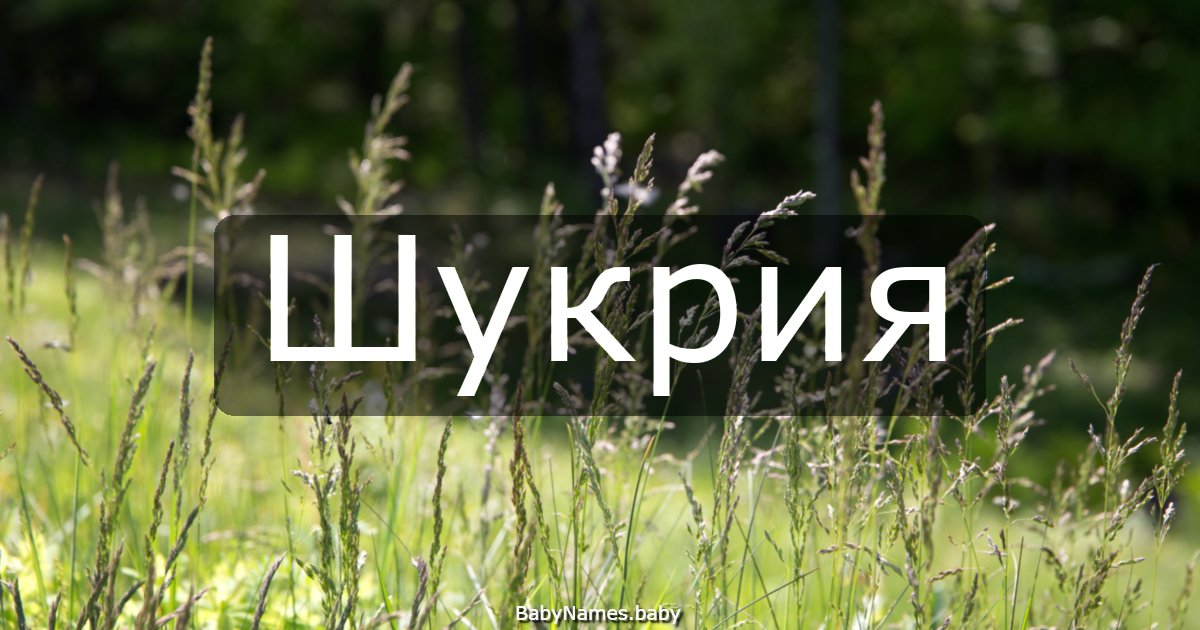 Шукрия