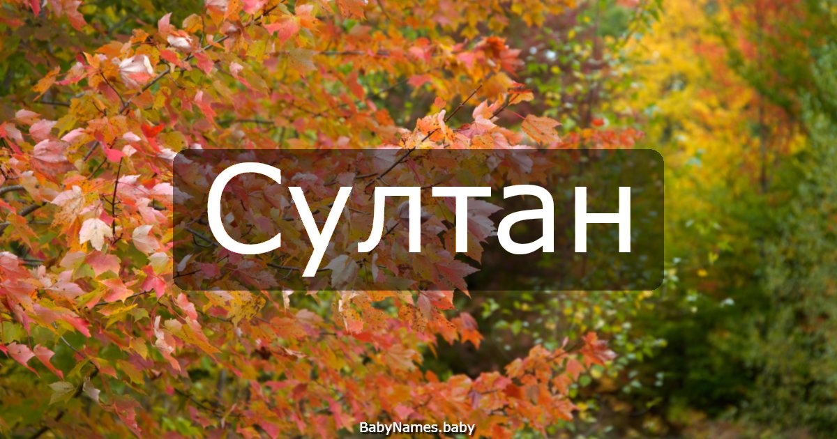 Султан