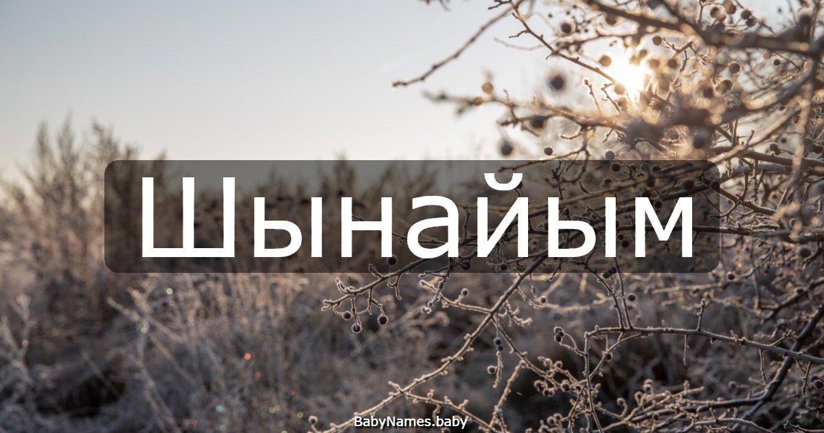 Шынайым