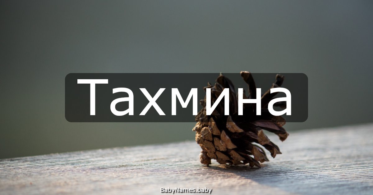 Тахмина