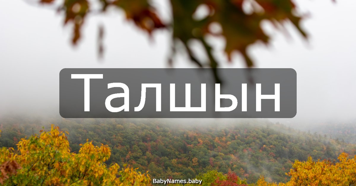 Талшын