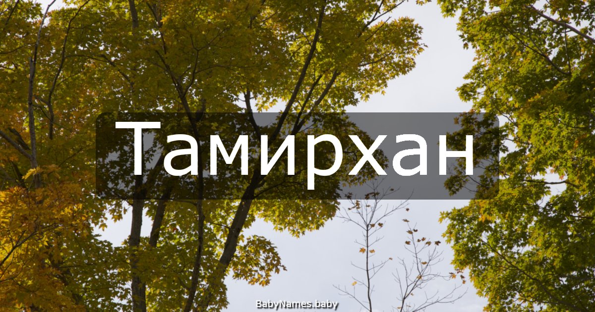 Тамирхан