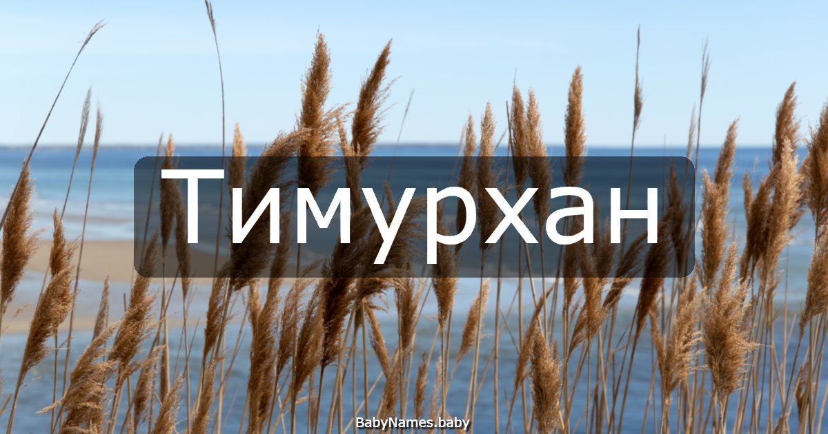 Тимурхан