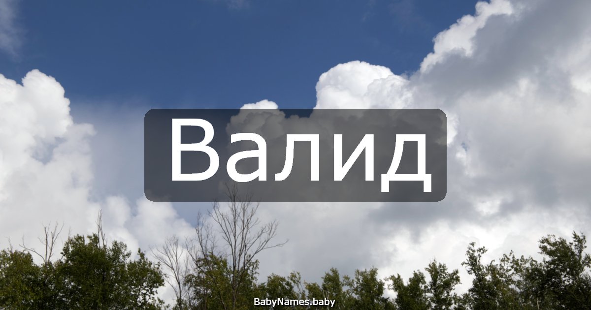 Валид