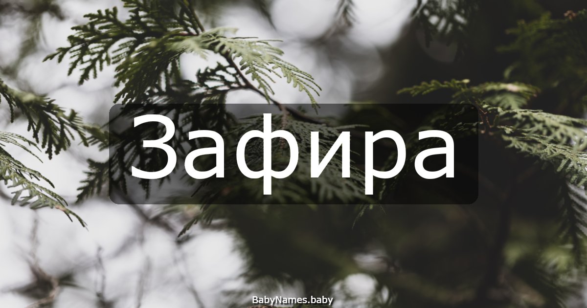 Зафира