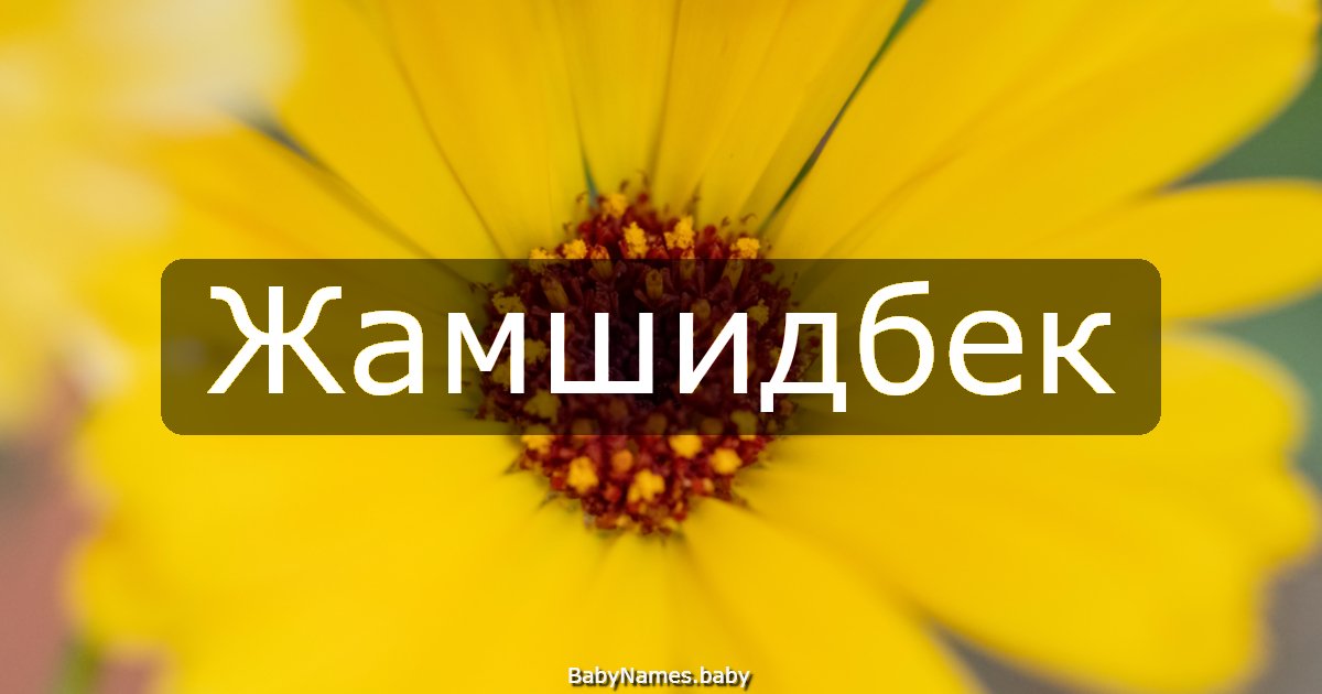 Жамшидбек