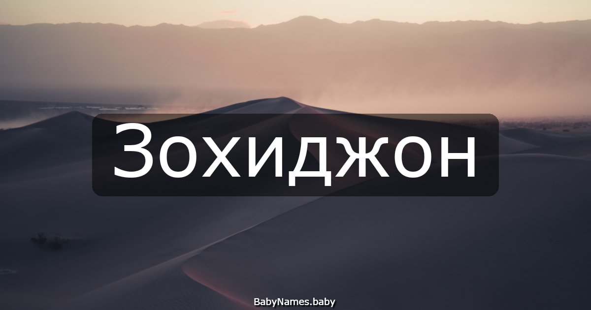 Зохиджон