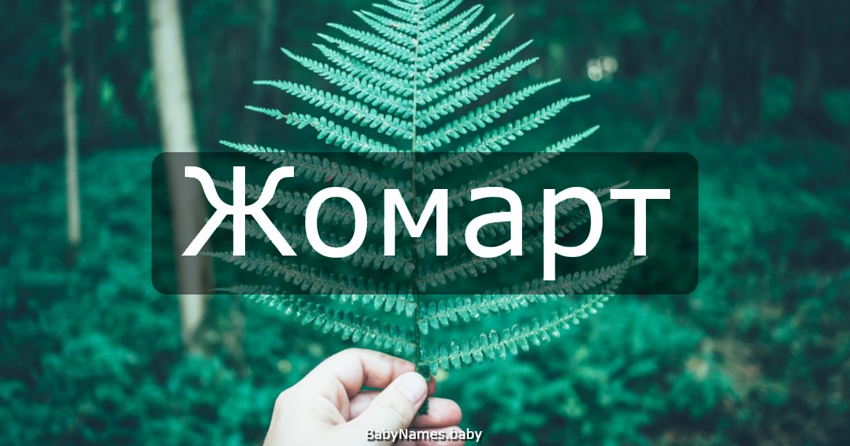 Жомарт