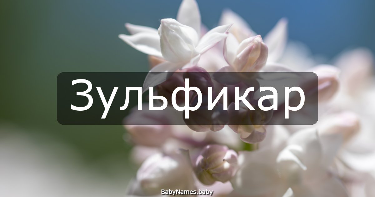 Зульфикар