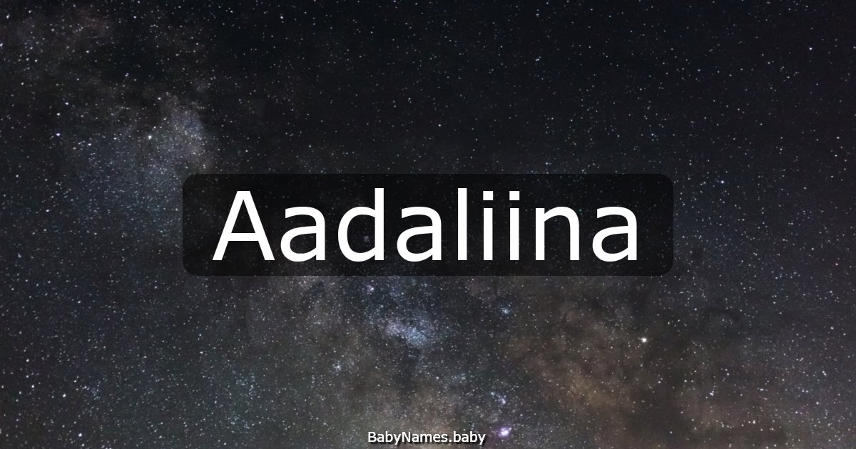 Aadaliina