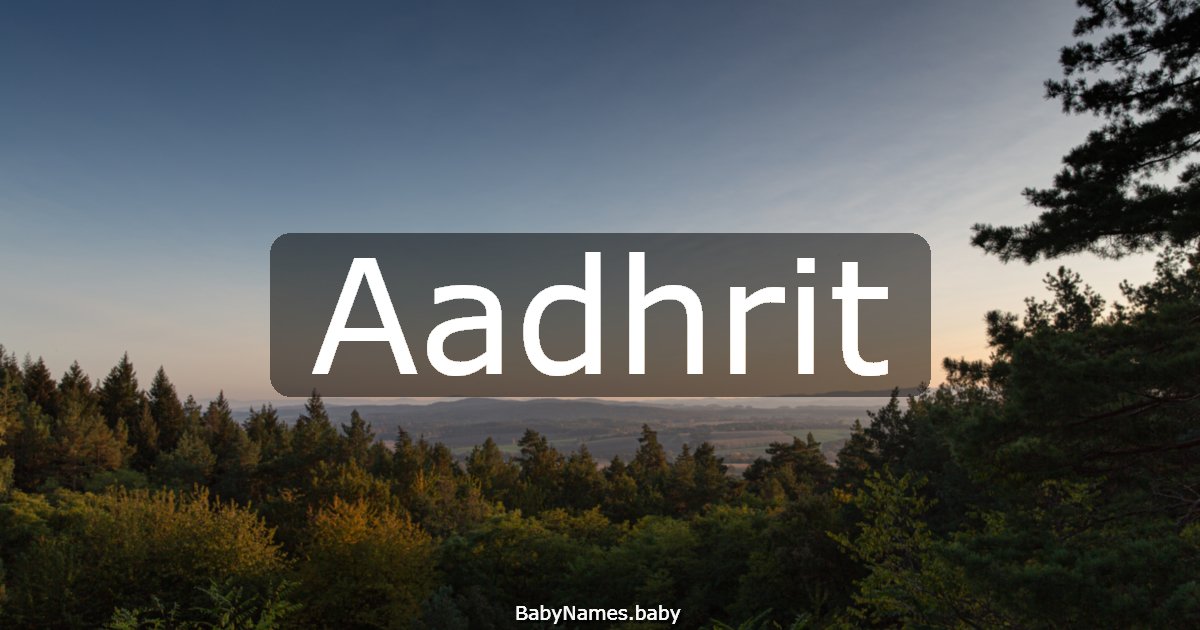 Aadhrit