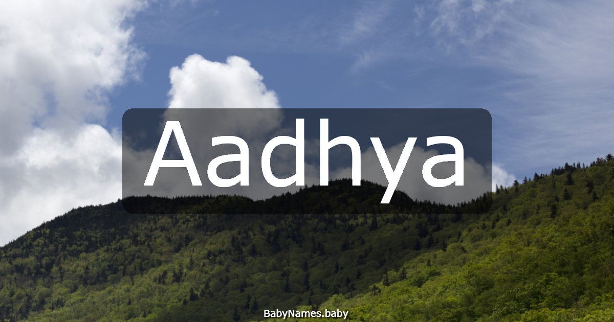 Aadhya