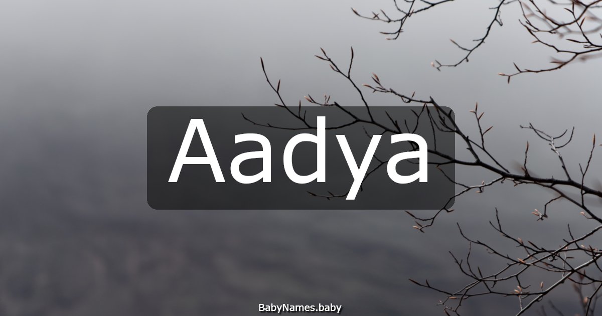 Aadya
