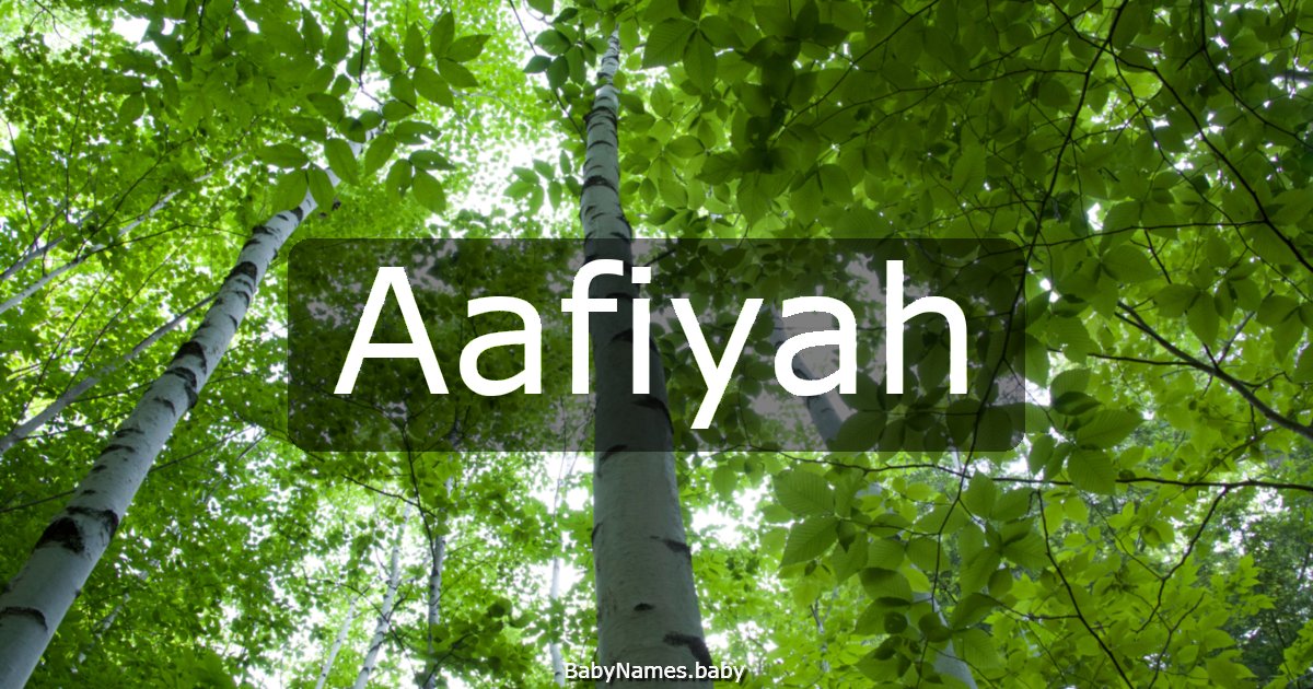 Aafiyah