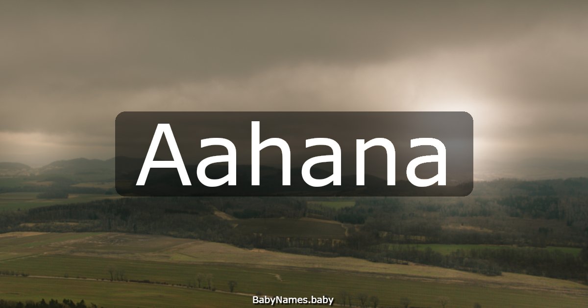 Aahana