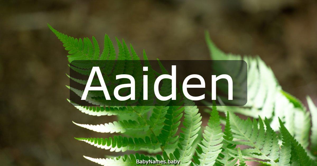 Aaiden
