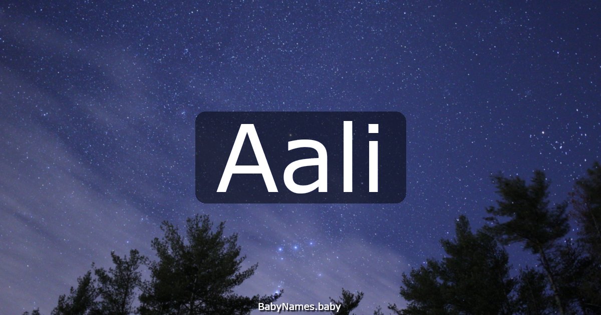 Aali