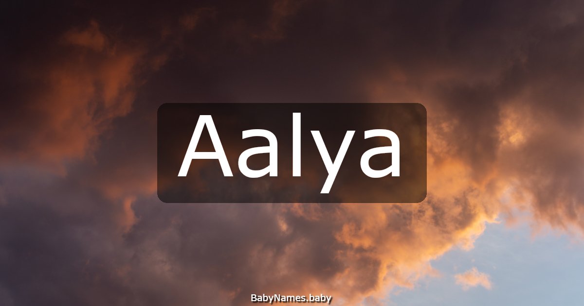 Aalya