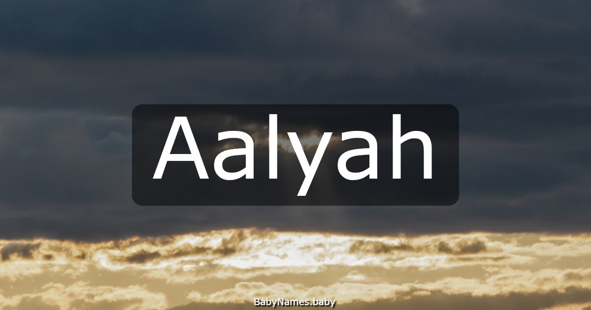 Aalyah