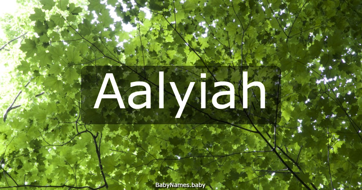 Aalyiah
