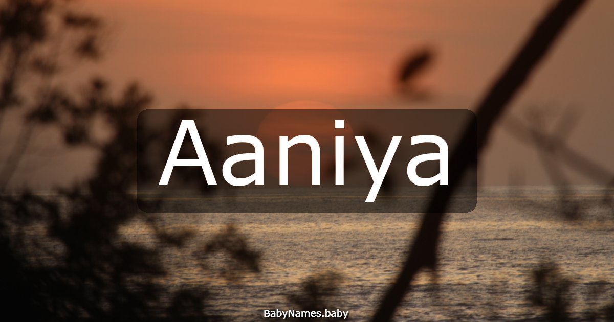 Aaniya