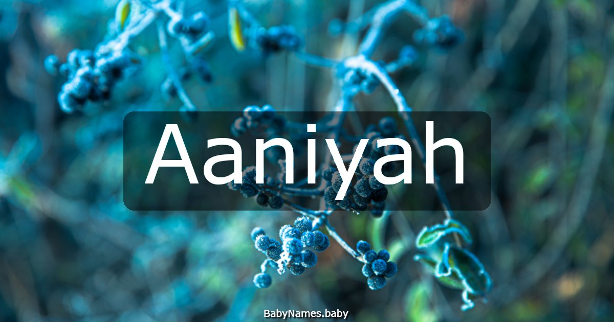 Aaniyah