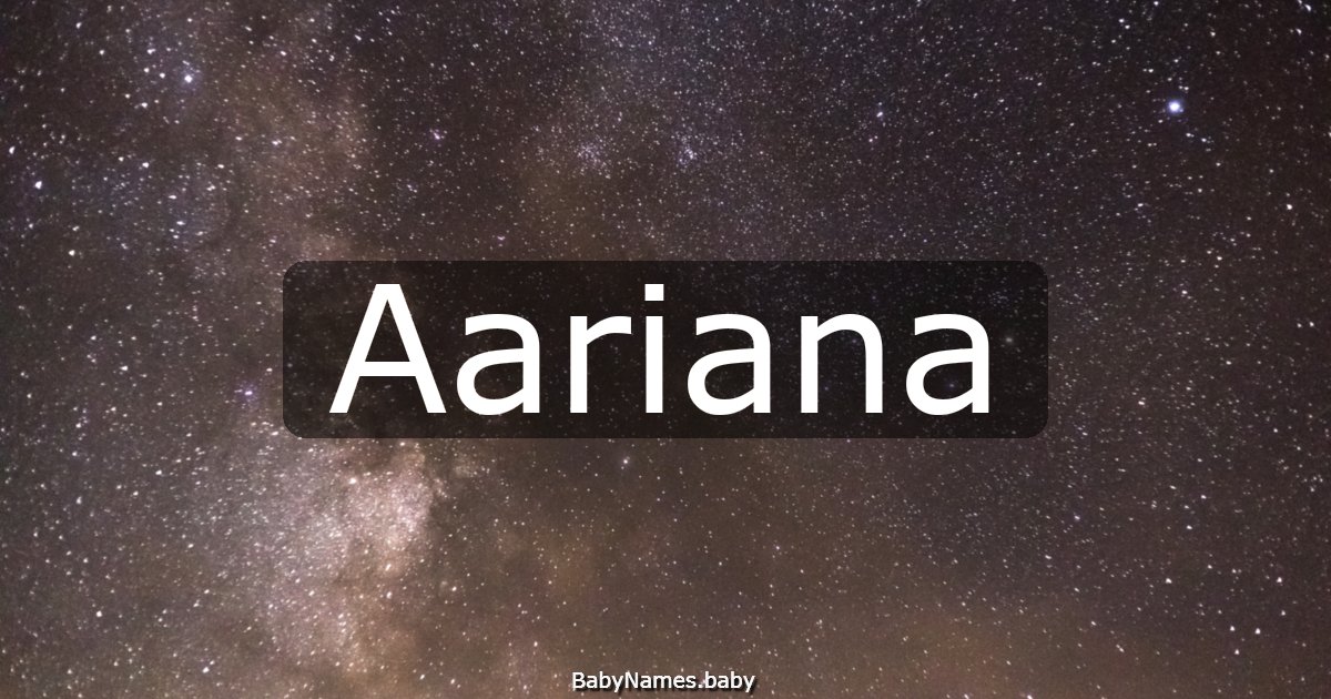 Aariana