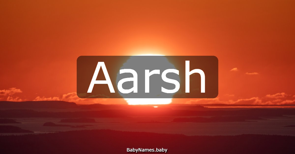 Aarsh