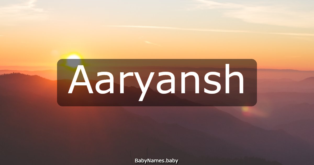 Aaryansh