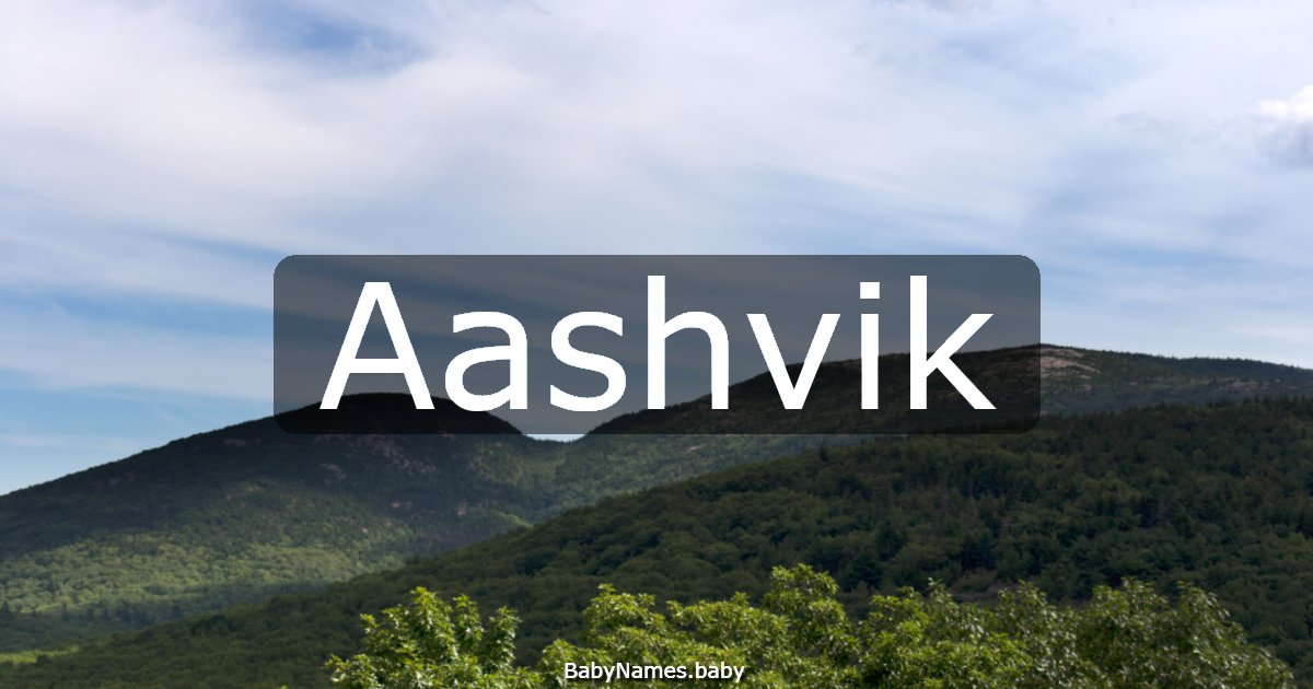 Aashvik