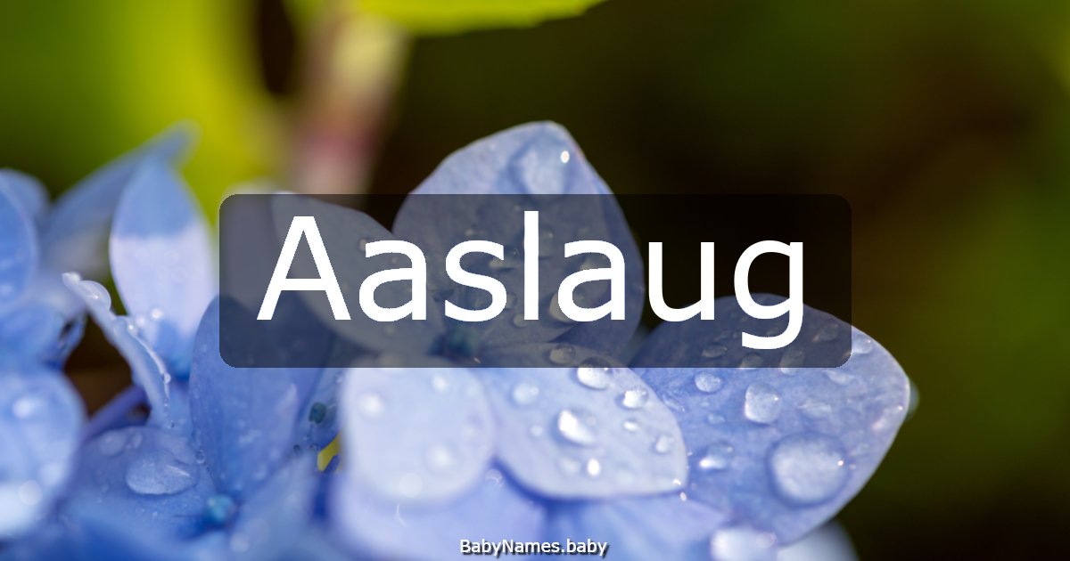 Aaslaug
