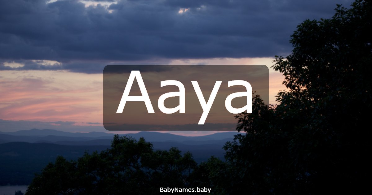 Aaya