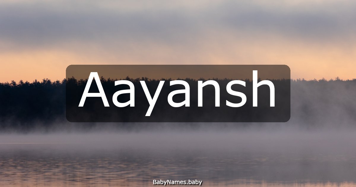 Aayansh