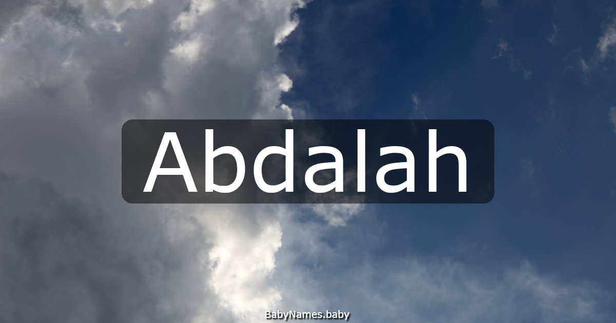 Abdalah